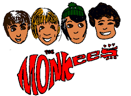 Band logo with cartoon faces